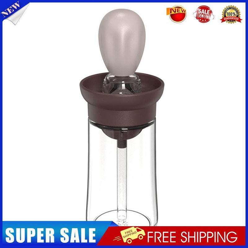 Silicone Oil Bottle BBQ Grill Brush Liquid Oil Pastry Baking Tools (Coffee)