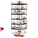 288 Holes 6-Layer Jewelry Storage Holder Earrings Necklace Ring Display Stand