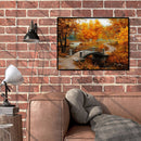 40x30cm Autumn Scenery DIY Paint By Numbers Oil Painting Kit Canvas