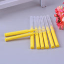 8pcs/Pack I Type Interdental Brushes Dental Cleaning Massage Tool(Yellow)