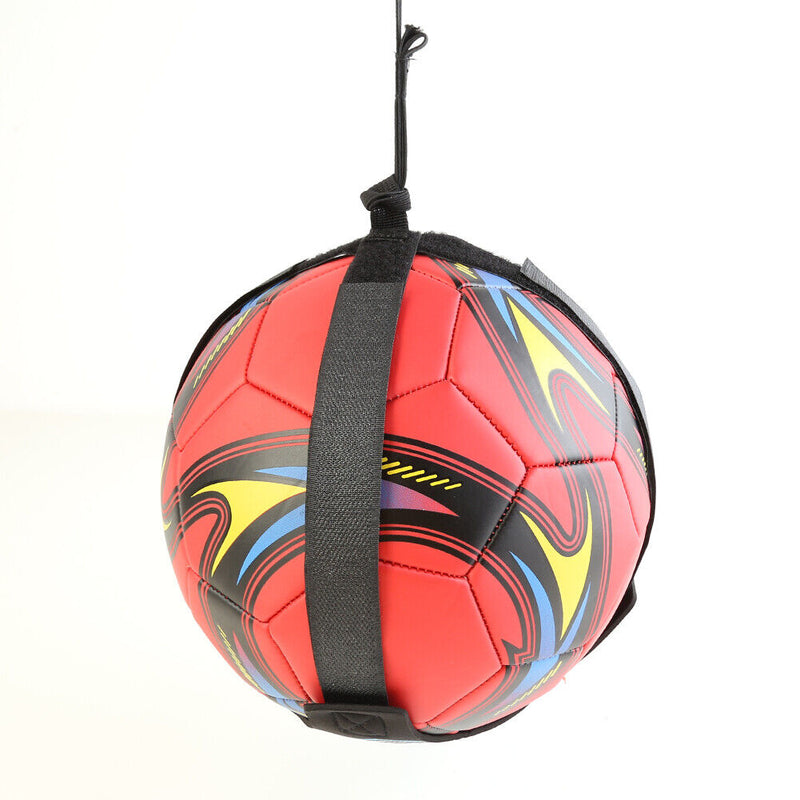 Kids Football Trainer Belt Soccer Kick Throw Practice Training Aid (Blue) Newly