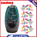 Waterfall Incense Burner Backflow Ceramic Incense Holder Home Office Decor Gifts