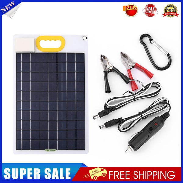 Waterproof 20W 18V Solar Panel Phone Tablet QC3.0 4 Ports USB Fast Charger