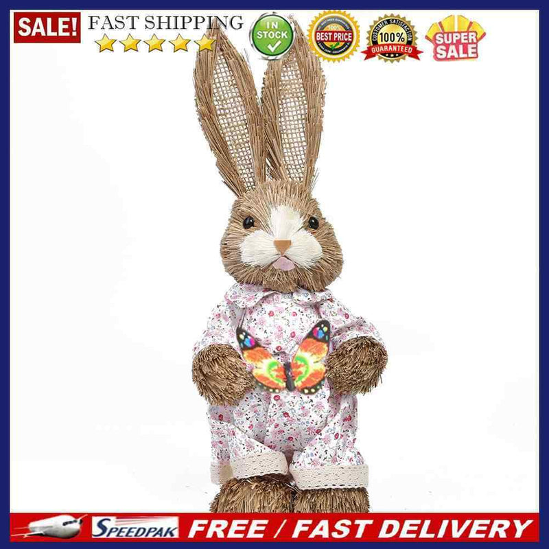 Cute Animal Easter Bunny Simulation Rabbit Bunny Ornaments Home Decoration Gi