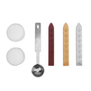 Ancient English Alphabet Letter Metal Seal Wax Stamps Sticks Candles Set (N