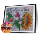 5D Diamond Painting DIY Flower Letters Partial Special Shape Drill (X055) Newly