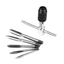 Drill Bit Tap Drill Wrench Screw Thread Taps T-Wrench Reamer Hand Tap Set