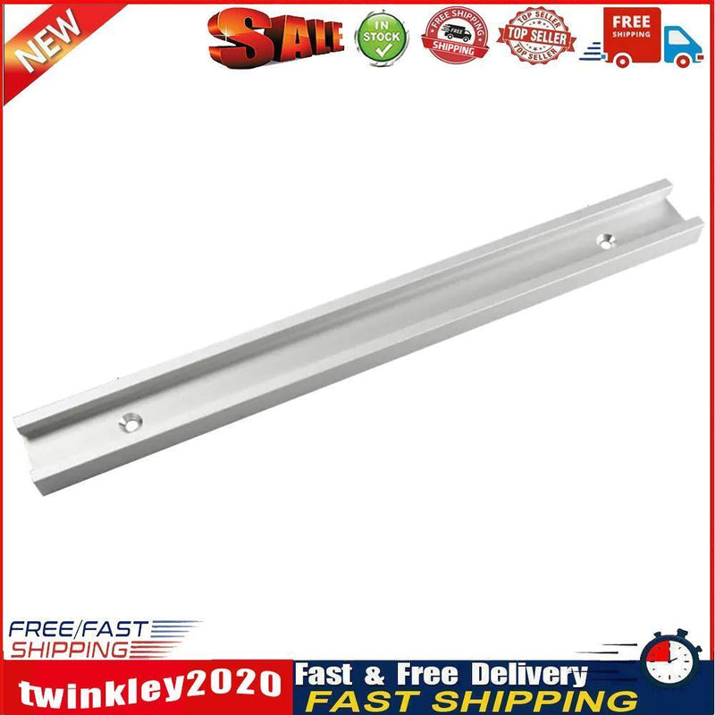 Woodworking Aluminum Slot Miter Track Jig Fixture for Router (White 300mm) Newly