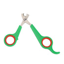 Stainless Steel Pet Nail Toe Scissors Dog Cat Claw Grooming Clipper (Green)