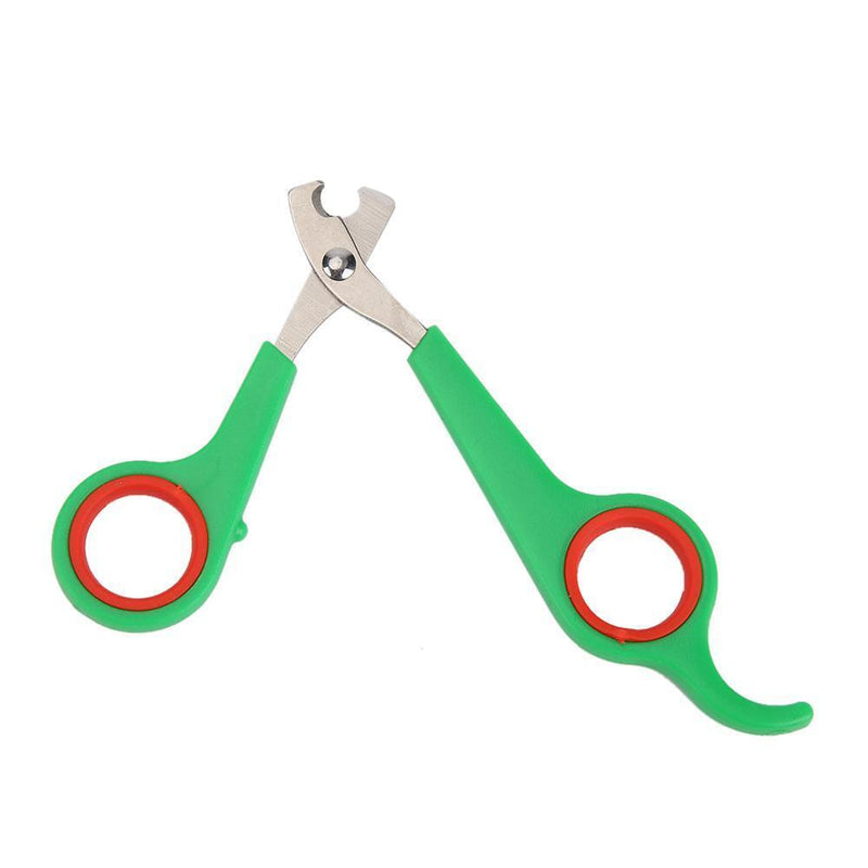 Stainless Steel Pet Nail Toe Scissors Dog Cat Claw Grooming Clipper (Green)