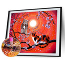 5D DIY Diamond Painting Cat Tree Full Drill Rhinestone Mosaic Art Picture K