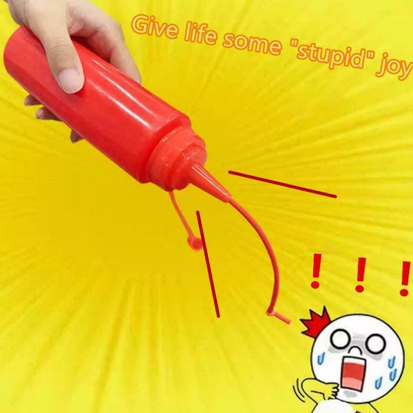 1x Ketchup Salad Bottle Prank Decompression Vent Toys Empty Bottles Prank J3N3