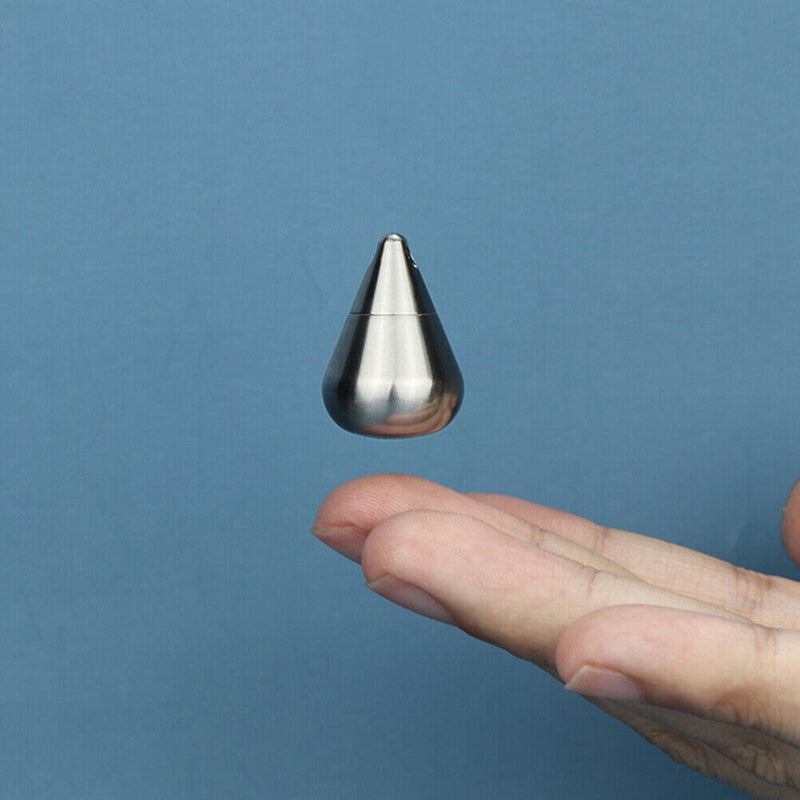 Waterproof Titanium Pill Box Container Bottle Water Drop Capsule Keychain