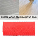2pcs Rubber Red Wood Grain Graining Pattern Wall Paint DIY Painting Tool