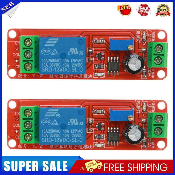 6pcs DC 12V Delay Relay Shield NE555 Timer Switch Adjustable Module