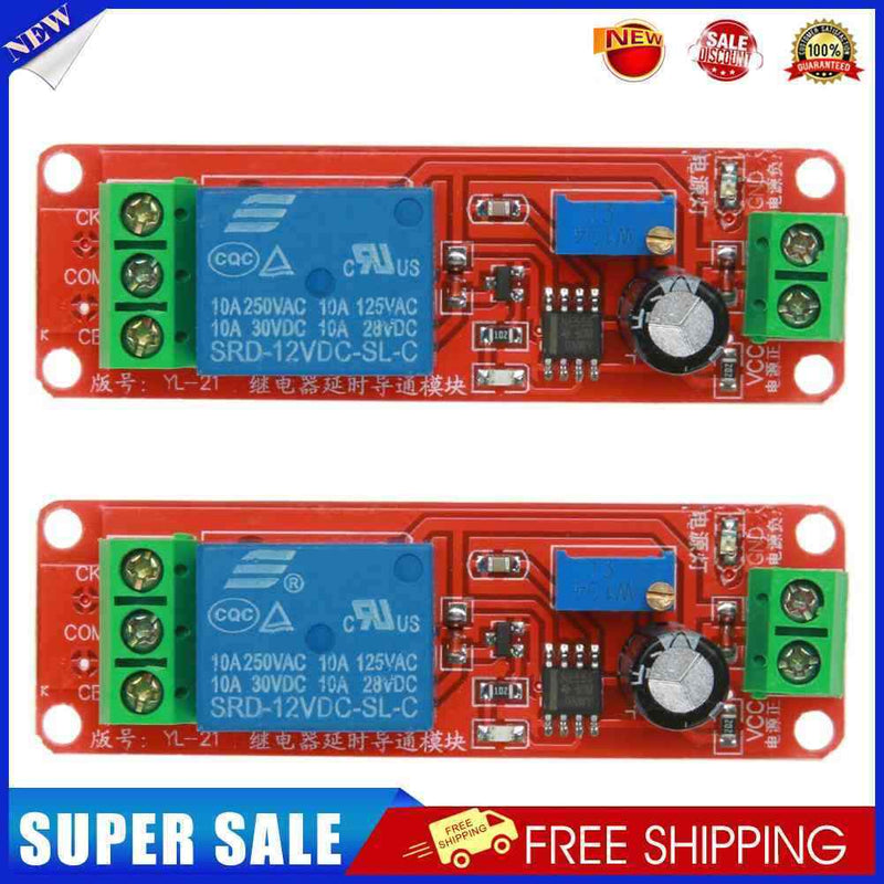 6pcs DC 12V Delay Relay Shield NE555 Timer Switch Adjustable Module