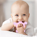 Cute Baby Teether Kids Silicone Teething Chewable Pacifier (Pink Tortoise) Newly