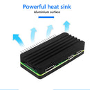 For Raspberry Pi Zero 2W Aluminum Shell Kit with Side Pin Header (Black) Newly