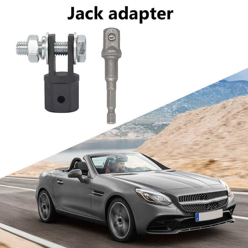 Universal Car Ramp Lift Scissor Jack Adapter Trailer Chrome Vanadium Steel