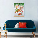 Diamond Painting Christmas Animals Full Round Drill Picture of Rhinestone Kit