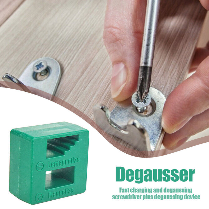 2 In 1 Fast Magnetizer Demagnetizer Tool for Screwdriver Tweezers (Green)