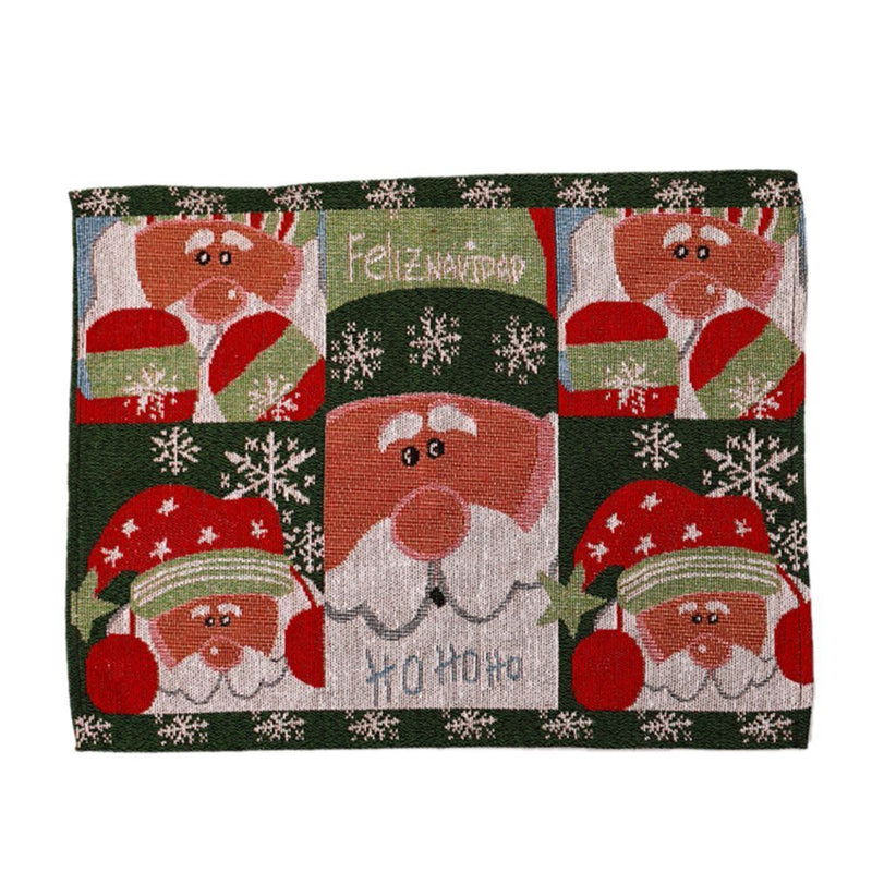 Woven Plate Mats Placemat Ornament Christmas Placemat Christmas Table Mats