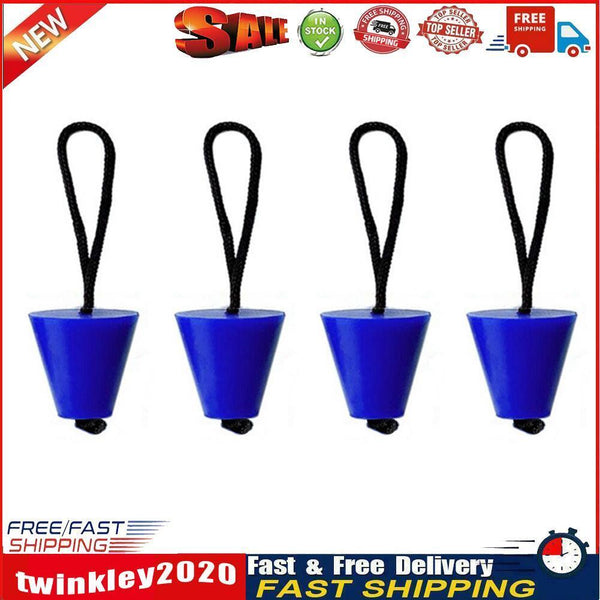 4x Kayak Canoe Boat Scupper Plugs Marine Dinghy Drain Holes Stopper (Blue) Newly