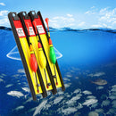 3pcs Fishing Bobber Line Kits Fishhook Buoy Fishing Float Set (Gourd Type) Newly