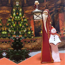 Raise lantern Santa Claus Crafts Christmas Snowman Take the book Ornaments