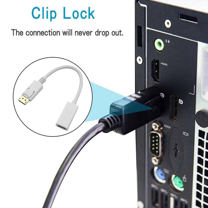 Display Port DP Male To HDMI Female Adapter Converter For 4K HD 1080P HDTV PC:
