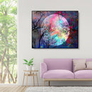 Painting By Numbers DIY Color Moon Canvas Oil Wall Art Picture Ornaments Kit