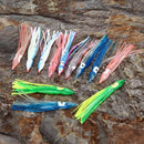 20pcs 4.5in Hoochie Squid Skirt Octopus Saltwater Fishing Lure Mix Color 11