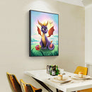 Cartoon Dinosaur DIY Full Drill Painting Round Diamond Drawing Rhinestone Gift
