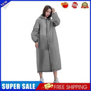 #A Women Men Long Raincoat Waterproof Travel Hooded Rain Coat Rainy Day Supplies