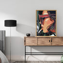 Frameless Oil Paint By Numbers Smoke Girl DIY Canvas Picture Craft Kit Newly