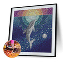 5D DIY Full Special Shaped Drill Diamond Painting Dolphin Animal for Decor Newly