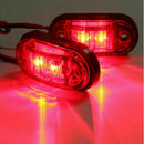 Red Amber Front Rear Side Marker Indicators Truck Trailer LED Lights 2.5"
