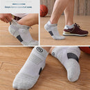 Men Basketball Socks Anti-Slip Towel Bottom Thickened Short Sock Black+Grey