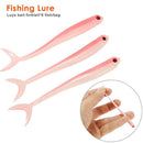 8pcs Soft Fish Fork Tail Fishing Lures Artificial 1.7g 8cm Bionic Baits (B)