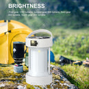 LED Camping Lantern - Solar & USB Charging Outdoor Emergency Light (White)