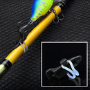 Fishing Hook Keeper Fishing Rod Lure Bait Safety Holder Hanger (Black) Newly