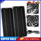 #A 20W 12V Solar Panel Fan Kit Dual Exhaust Cooler for Greenhouse Sheds RV Cooli