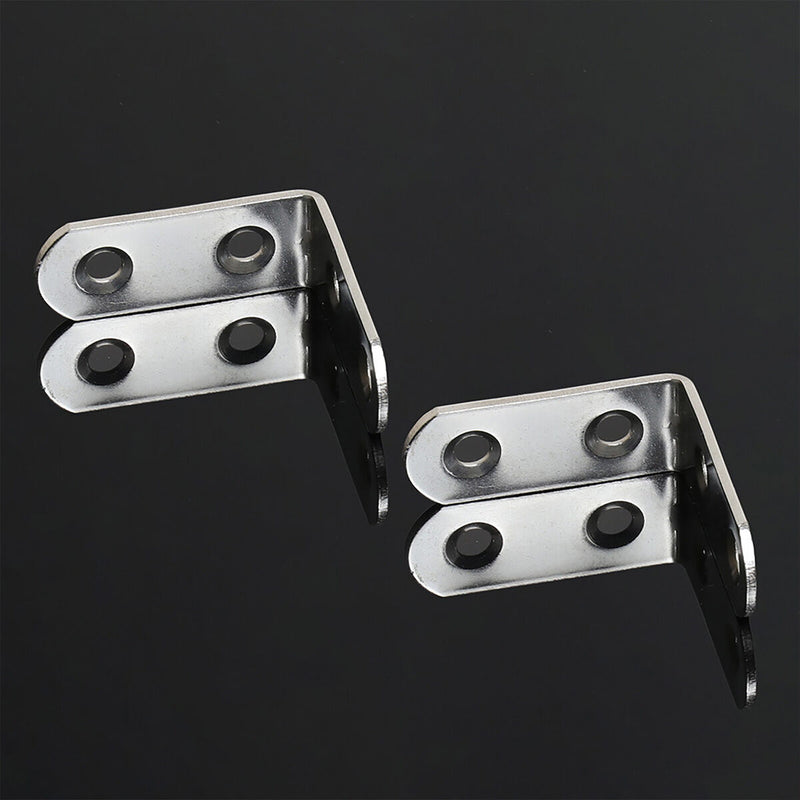 20 Pack Corner Bracket Stainless Steel Right Angle Brackets with 80pcs Screws