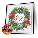Diamond Painted 5D DIY Christmas wreath Partial Special Rhinestone Set Newly