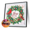 Diamond Painted 5D DIY Christmas wreath Partial Special Rhinestone Set Newly