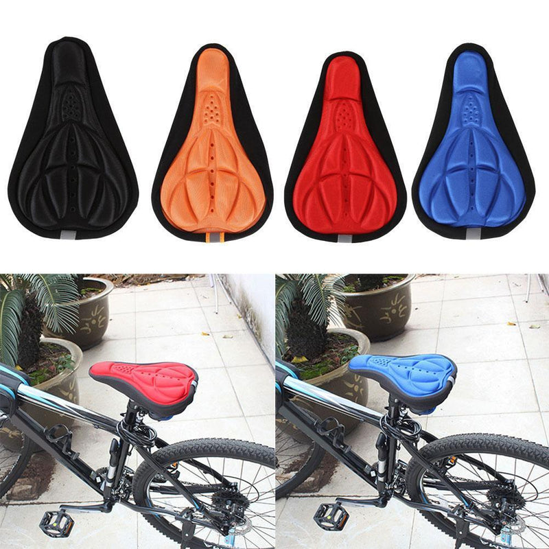 MTB Road Bike Bicycle Saddle Seat Cover Pad Soft Cushion Comfort Black