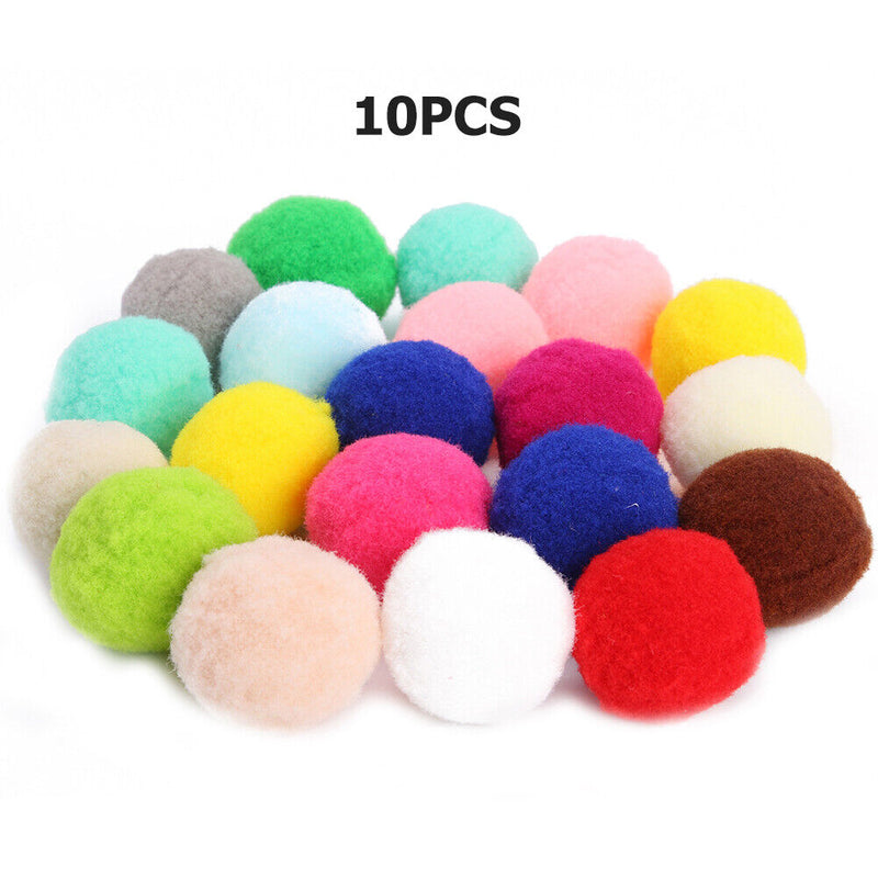 Pet Cat Candy Color Ball Toys Set Interactive Kitten Training Molar Chew Toys