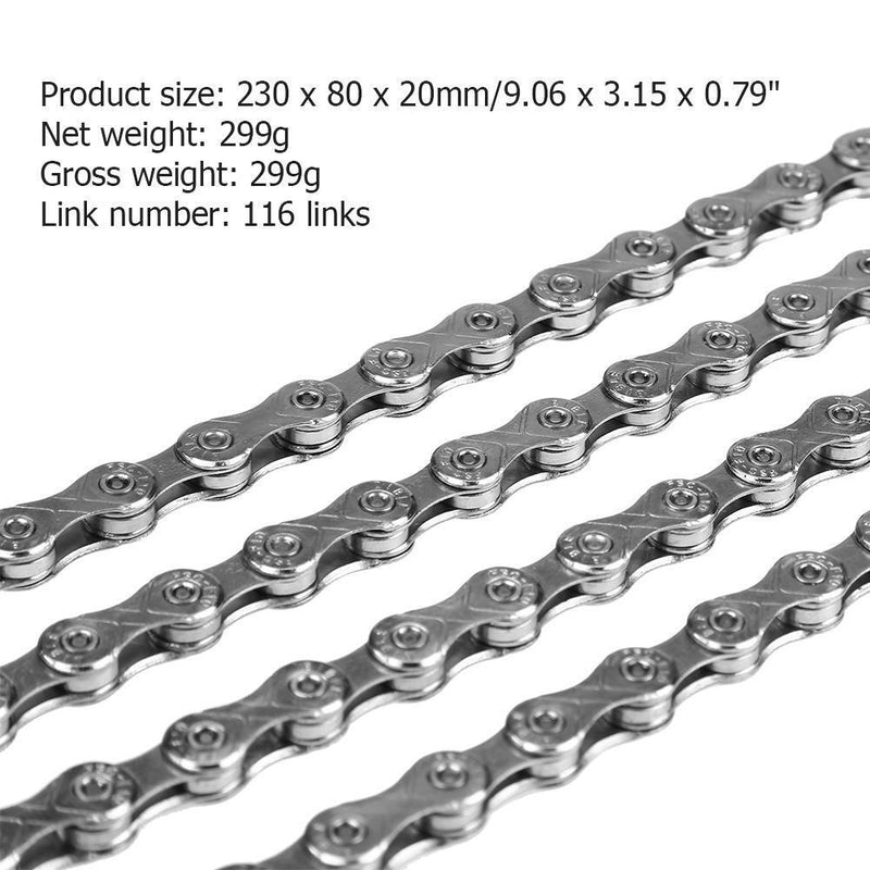 Foru-1 Bicycle Chain 116 Links 10/30 Speed MTB Mountain Bike Bike Steel Chain