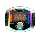 Type C Dual USB Charger Fast Charger Bluetooth FM Transmitter Car Kit Adapter