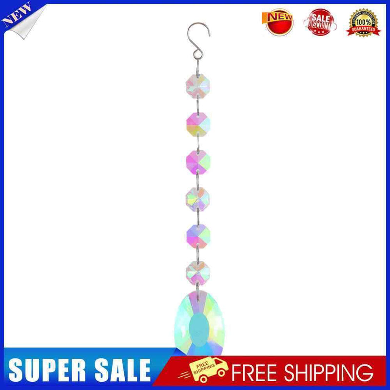 #A Crystal Windchimes AB Color Beads Window Craft Outdoor Garden Hanging Pendant